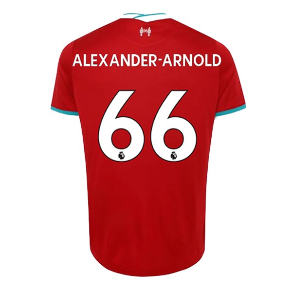 Camiseta Liverpool NO.66 Arnold Primera Equipación 2020-2021 Rojo
